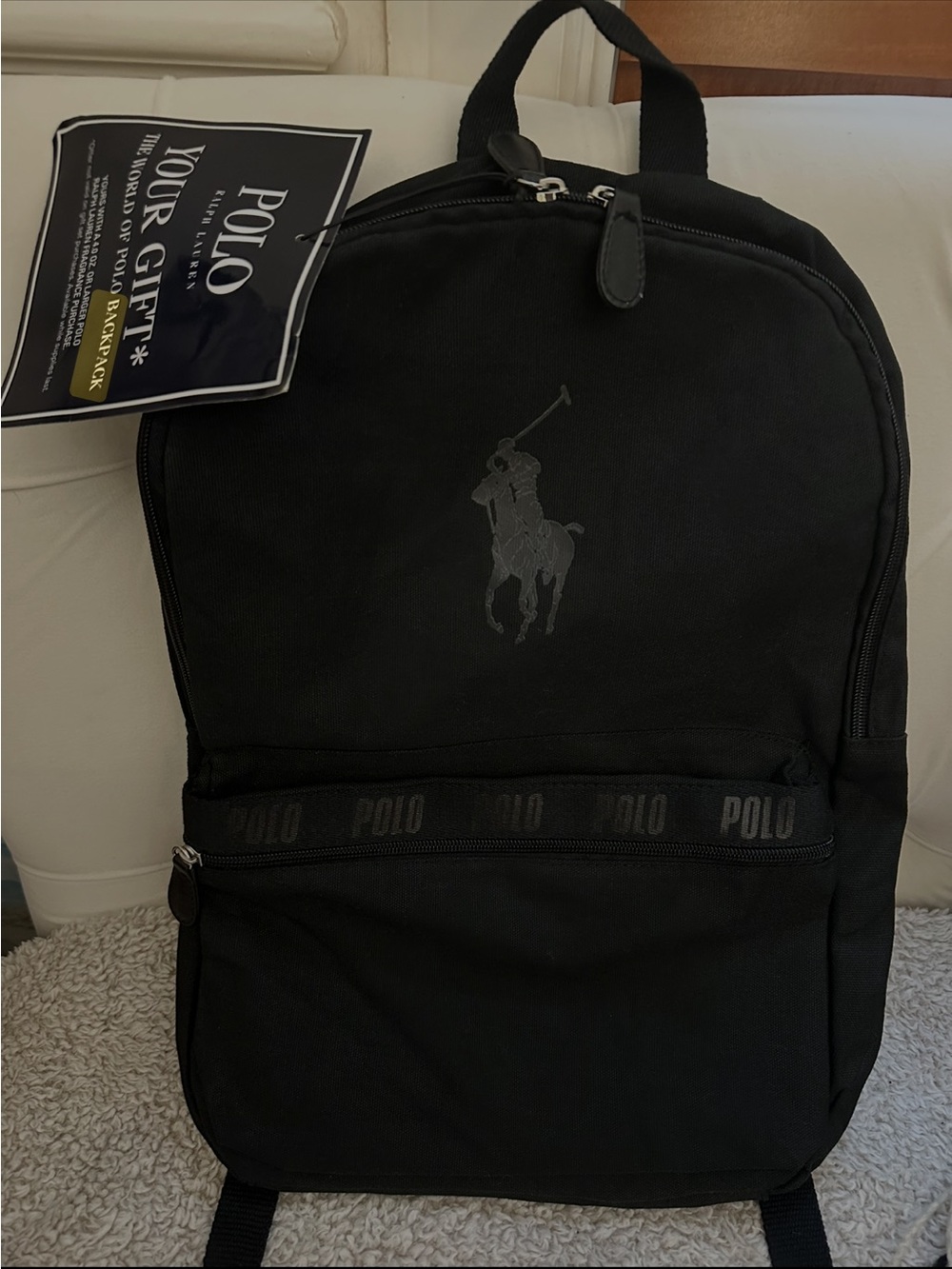 Lightweight Polo Ralph Lauren Fragrances Backpack, New!